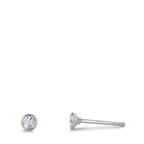 Pendientes Plata Rodio plateado Ø3 mm