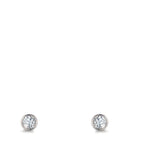 Pendientes Plata Rodio plateado Ø3 mm