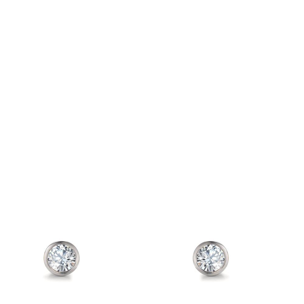 Pendientes Plata Rodio plateado Ø3 mm