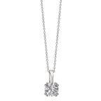 Collar con colgante Oro blanco de 375/9 quilates 40-42 cm