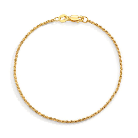 Pulsera Plata Amarillo Dorado 18 cm Ø1.4 mm