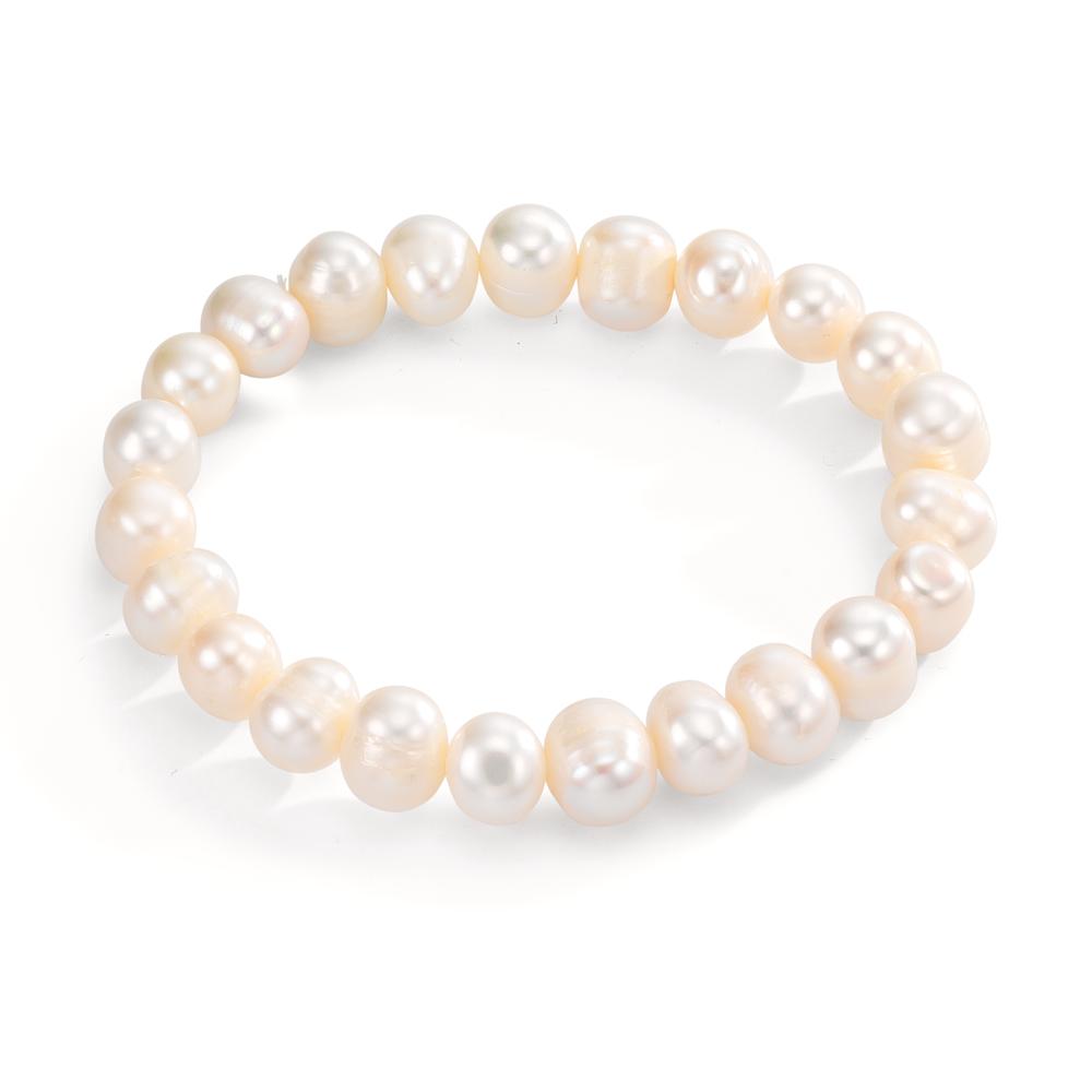 Pulsera Perla cultivada de agua dulce, 10 mm 18 cm