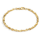 Pulsera Plata Amarillo Dorado