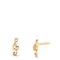 Pendientes Plata Circonita 2 piedras Amarillo Dorado clave