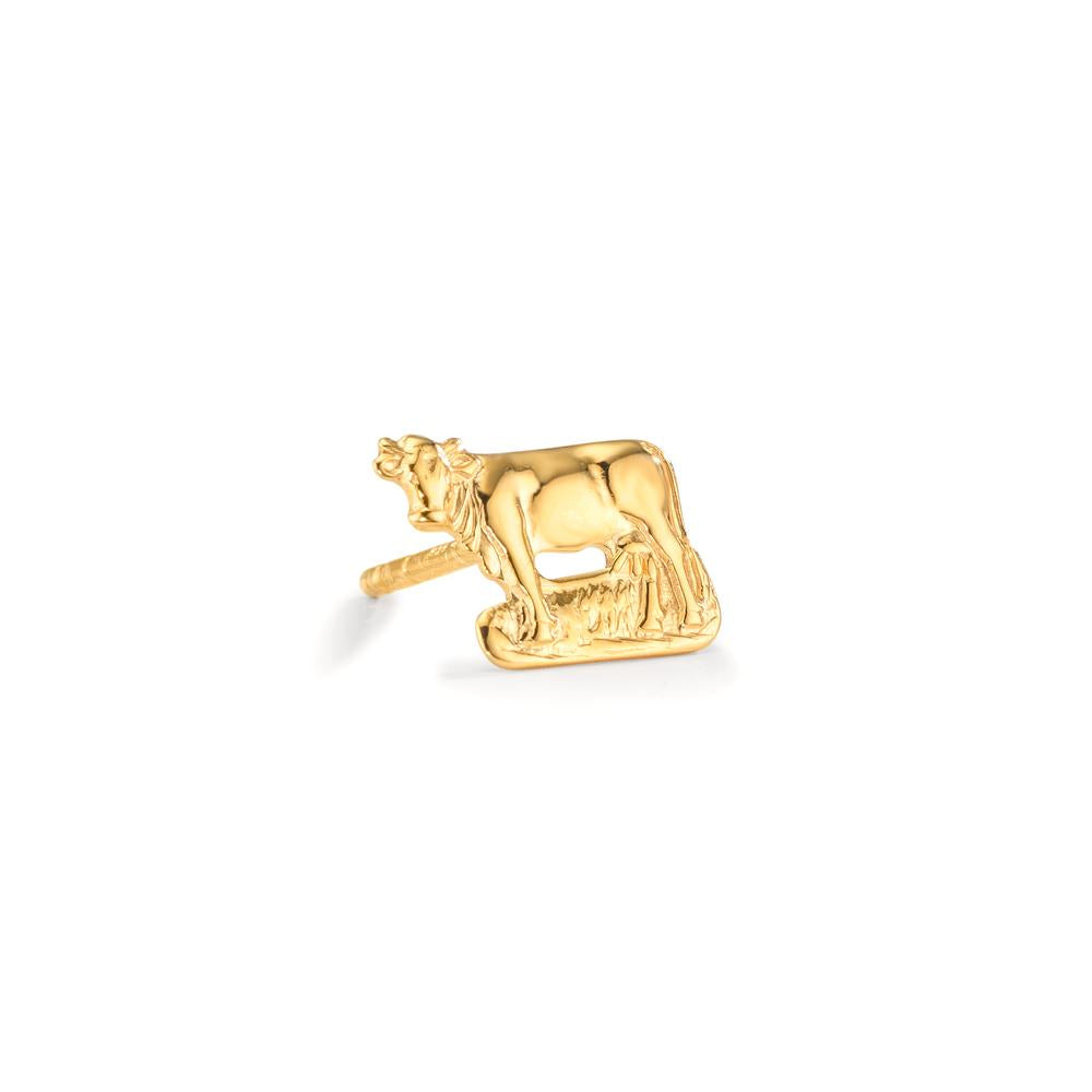 Pendientes 1ud Plata Amarillo Dorado Vaca