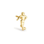 Pendientes 1ud Oro amarillo de 375/9K Fútbol americano