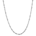 Collar Plata Rodio plateado 45 cm