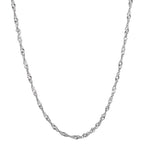Collar Plata Rodio plateado 45 cm
