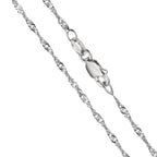 Collar Plata Rodio plateado 45 cm
