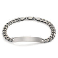 Pulsera grabada Plata Patinado 20 cm