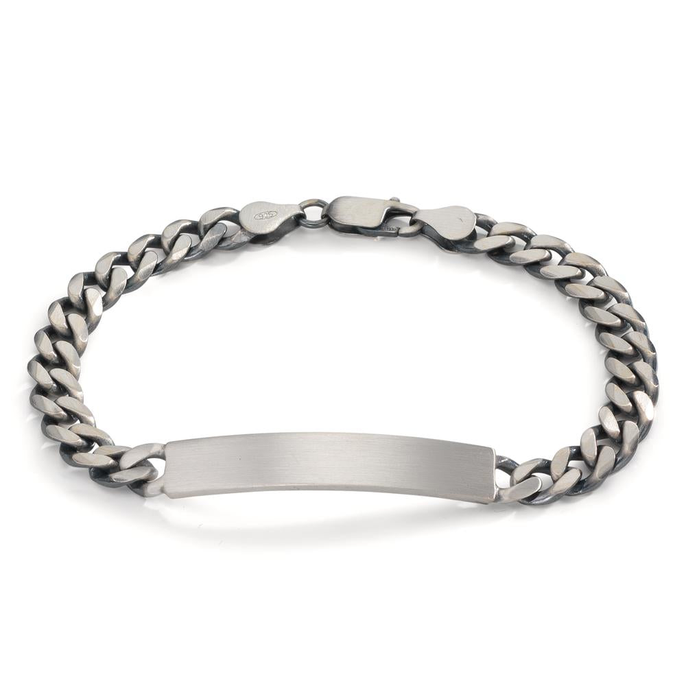 Pulsera grabada Plata Patinado 20 cm