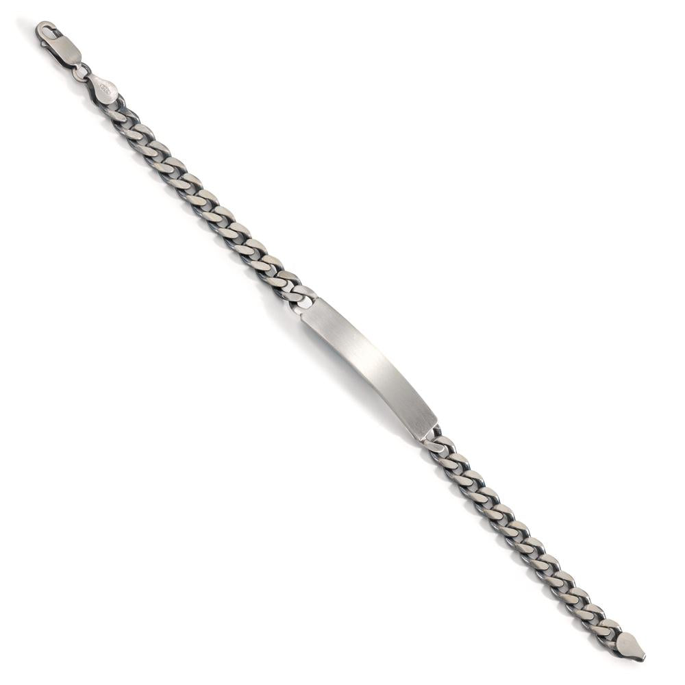 Pulsera grabada Plata Patinado 20 cm