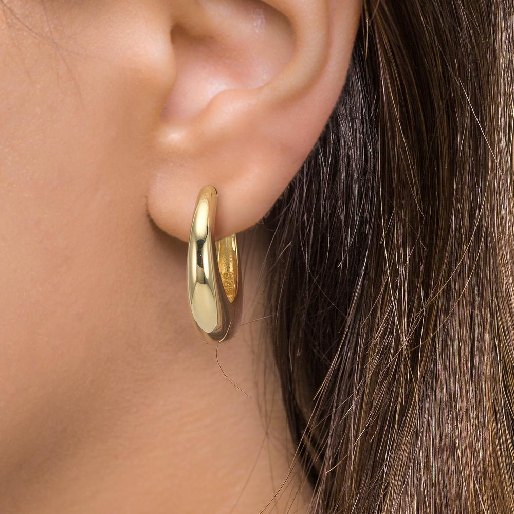 Aro con bisagra Plata Amarillo Dorado