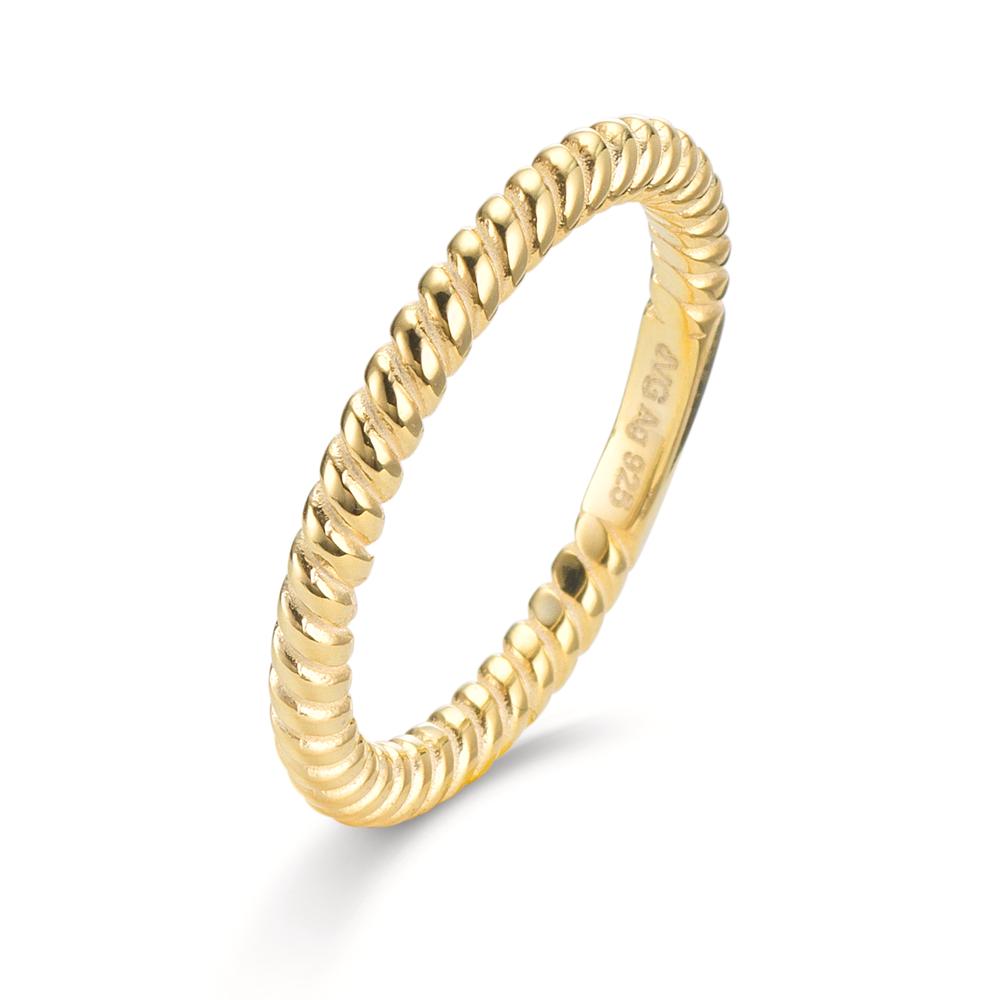 Anillo Plata Amarillo Dorado