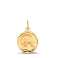 Colgante grabado Oro amarillo de 375/9K Signo capricornio Ø12 mm