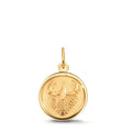 Colgante grabado Oro amarillo de 375/9K Signo cáncer Ø12 mm