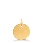 Colgante grabado Oro amarillo de 375/9K Ø12 mm