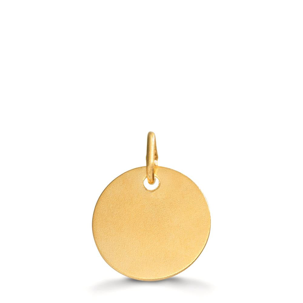 Colgante grabado Oro amarillo de 375/9K Ø12 mm