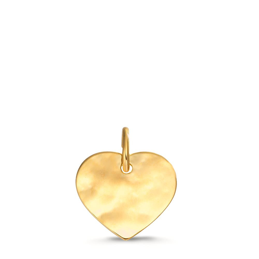 Colgante grabado Oro amarillo de 375/9K Corazón Ø11 mm