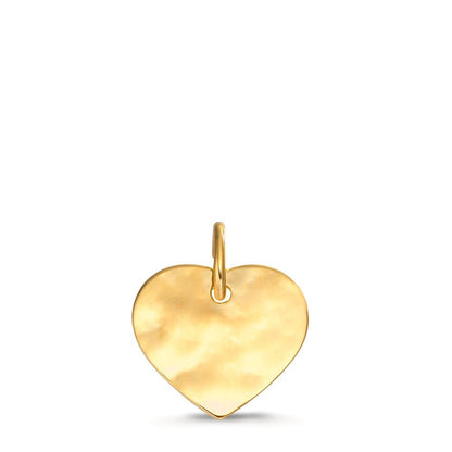 Colgante grabado Oro amarillo de 375/9K Corazón Ø11 mm