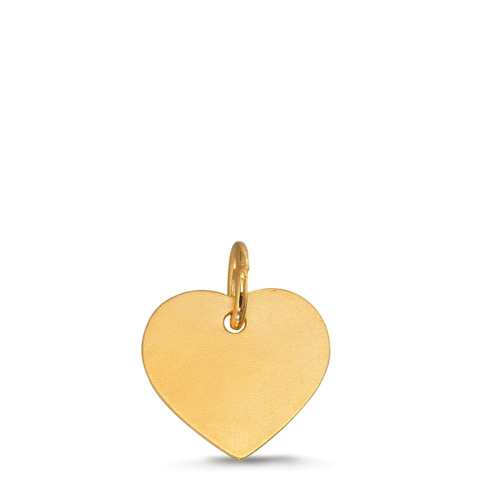 Colgante grabado Oro amarillo de 375/9K Corazón Ø11 mm