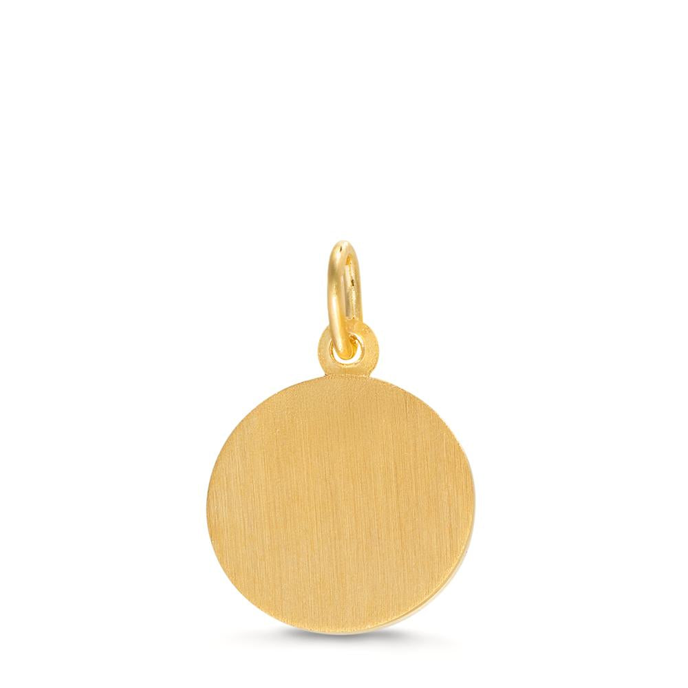 Colgante Oro amarillo de 375/9K Bicolor Ángel guardian Ø12 mm