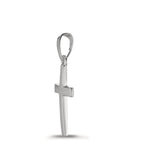 Colgante Oro blanco de 585/14 kt. Cruz