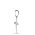 Colgante 750/oro blanco de 18 quilates Cruz