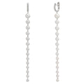 Aro con bisagra 750/oro blanco de 18 quilates Diamante 0.12 ct, 12 piedras, tw-si Perla cultivada de agua dulce, 28 Perlas