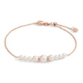 Pulsera 750/oro rojo de 18 quilates Perla cultivada de agua dulce, 9 Perlas 15-18 cm
