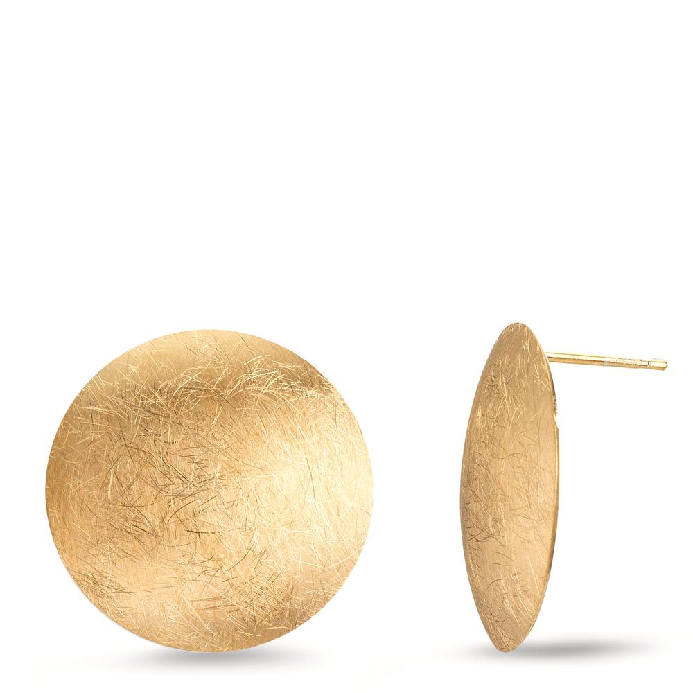 Pendientes Plata Amarillo Dorado Ø22 mm