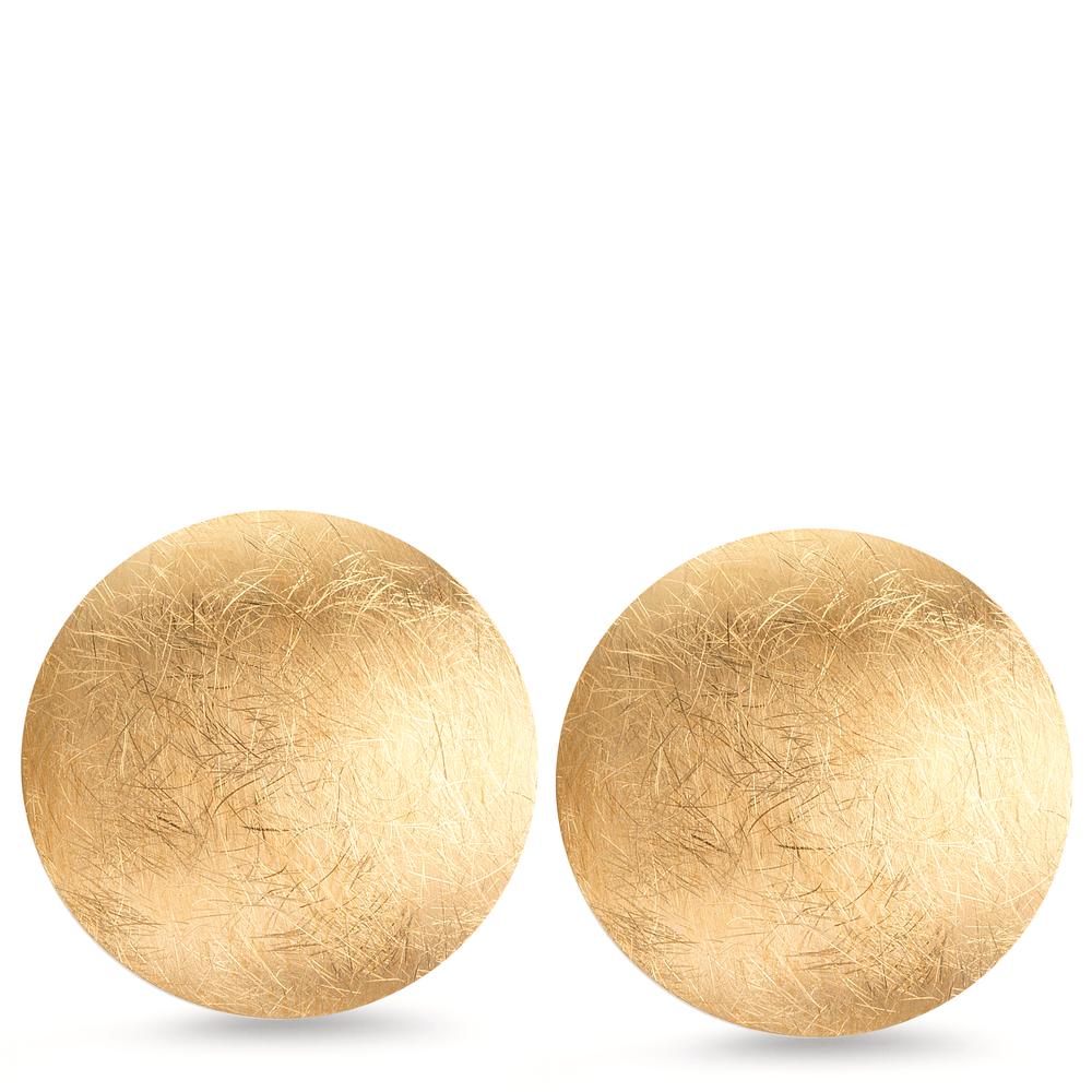 Pendientes Plata Amarillo Dorado Ø22 mm