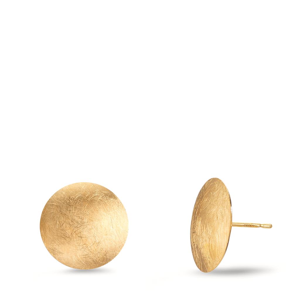 Pendientes Plata Amarillo Dorado Ø14 mm