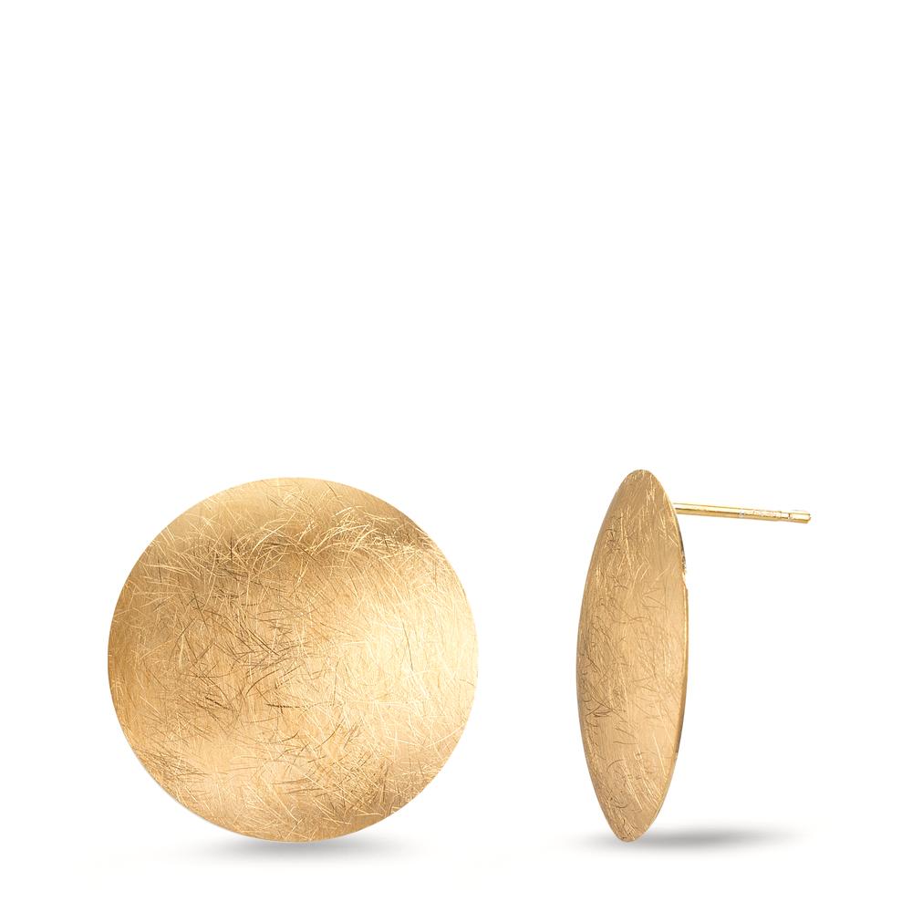 Pendientes Plata Amarillo Dorado Ø17 mm