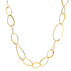 Collar Plata Amarillo Dorado 80 cm