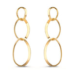 Pendientes Plata Amarillo Dorado