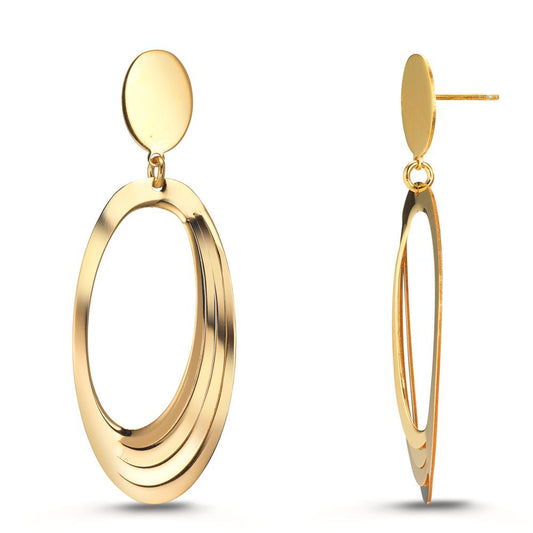 Pendientes Plata Amarillo Dorado