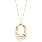 Collar Plata Amarillo Dorado 40-44 cm