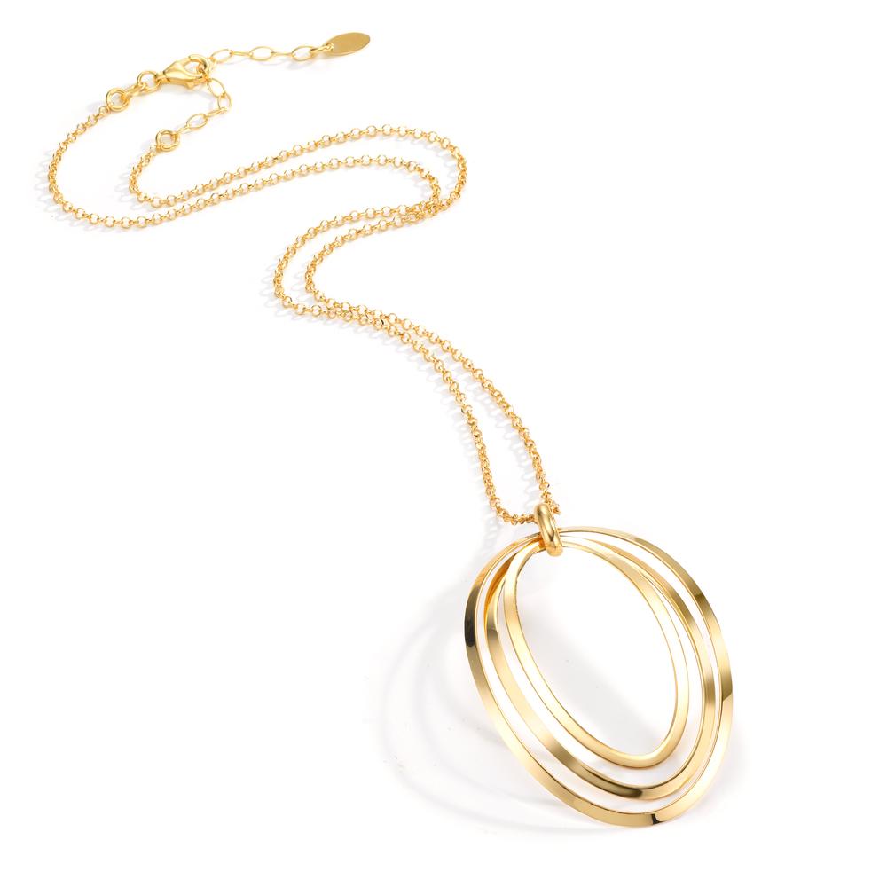 Collar Plata Amarillo Dorado 40-44 cm