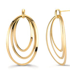 Pendientes Plata Amarillo Dorado