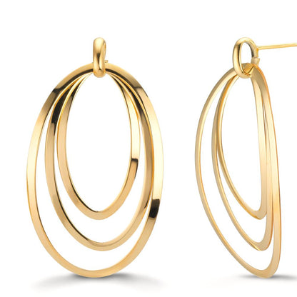 Pendientes Plata Amarillo Dorado