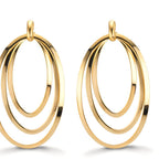 Pendientes Plata Amarillo Dorado