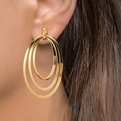 Pendientes Plata Amarillo Dorado
