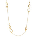 Collar Plata Amarillo Dorado 90 cm