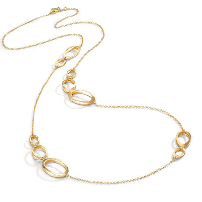 Collar Plata Amarillo Dorado 90 cm