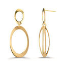 Pendientes Plata Amarillo Dorado