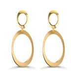 Pendientes Plata Amarillo Dorado