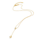 Collar Plata Amarillo Dorado 40-44 cm