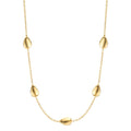 Collar Plata Amarillo Dorado 40-44 cm