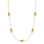 Collar Plata Amarillo Dorado 40-44 cm